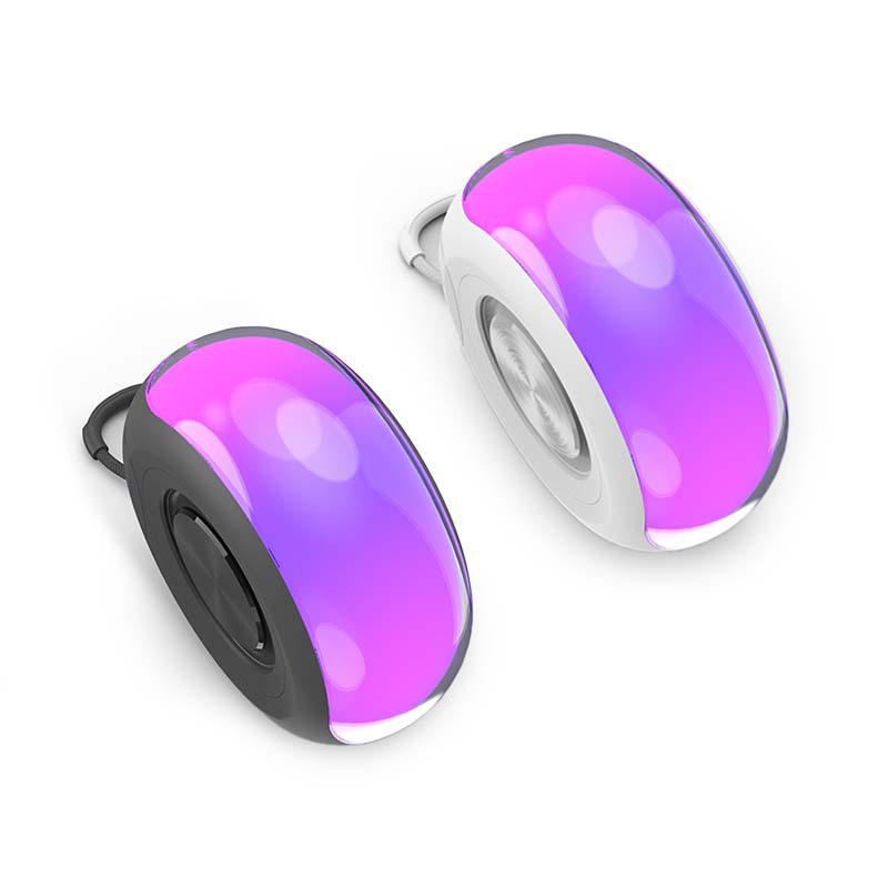2025 New Design Portable RGB LED Lighting True Wireless Speaker Type-C Charging Lanyard Bluetooth Speaker