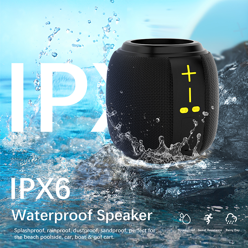 Factory Direct Sale Fabric Portable Wireless Bluetooth Speaker Subwoofer Strong Bass Surround Sound Bluetooth Speaker