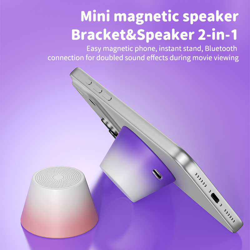 2025 New Portable Fashion Bluetooth Speaker Mini Desktop Subwoofer Outdoor Mini Gradient Color Bluetooth Speaker