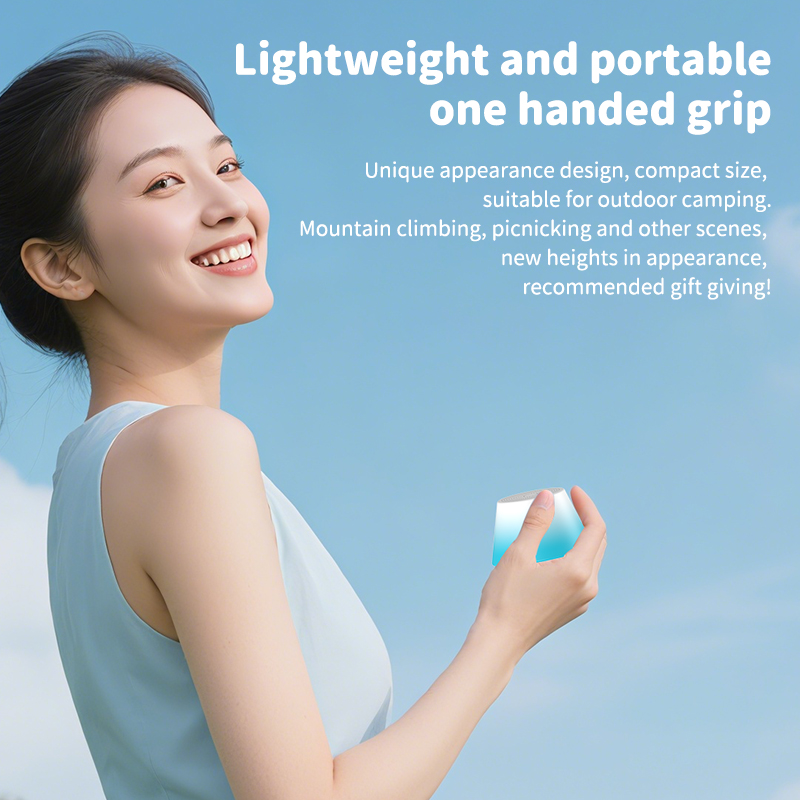 2025 New Portable Fashion Bluetooth Speaker Mini Desktop Subwoofer Outdoor Mini Gradient Color Bluetooth Speaker