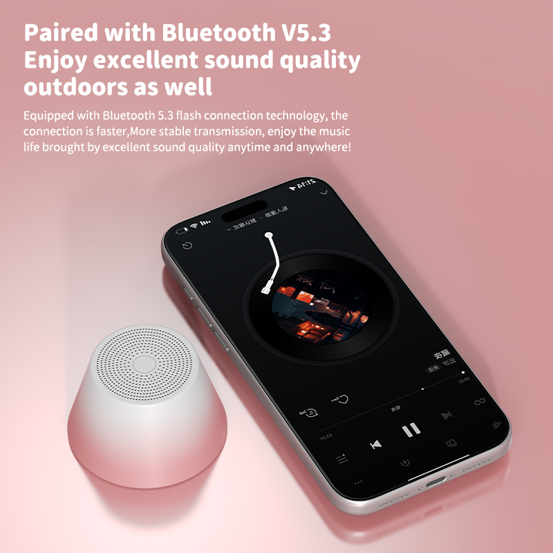 2025 New Portable Fashion Bluetooth Speaker Mini Desktop Subwoofer Outdoor Mini Gradient Color Bluetooth Speaker