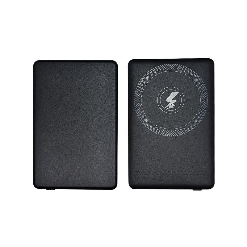 Custom Ultra-Thin 5000mAh Magnetic Wireless Power Bank Slim Mobile Power Charger with 15W Output LI-Polymer Battery