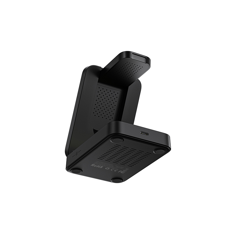 Hot Sale 15W 3 in 1 Magnetic Wireless Charger Phone Foldable Qi Wireless Charger Holder for Smart Watch Earbuds Earphone iPhone