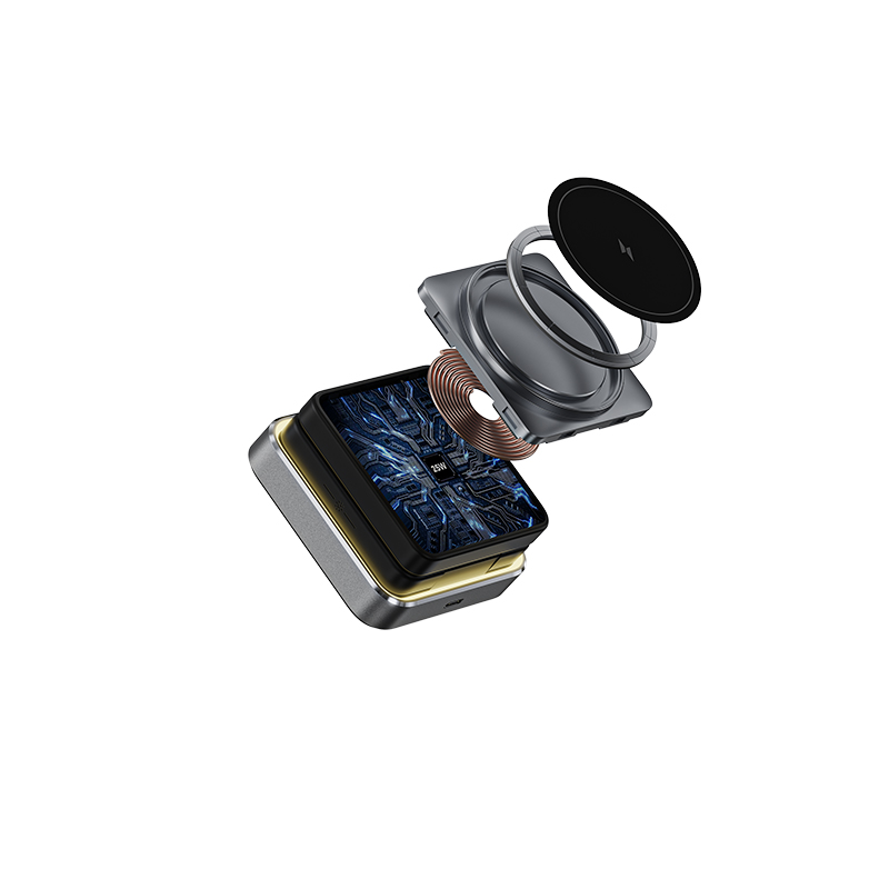 3-in-1 Travel-Friendly Phone Fast Charging 9V/3A15W Foldable Wireless Charger for Smart Watch Phone Earphone