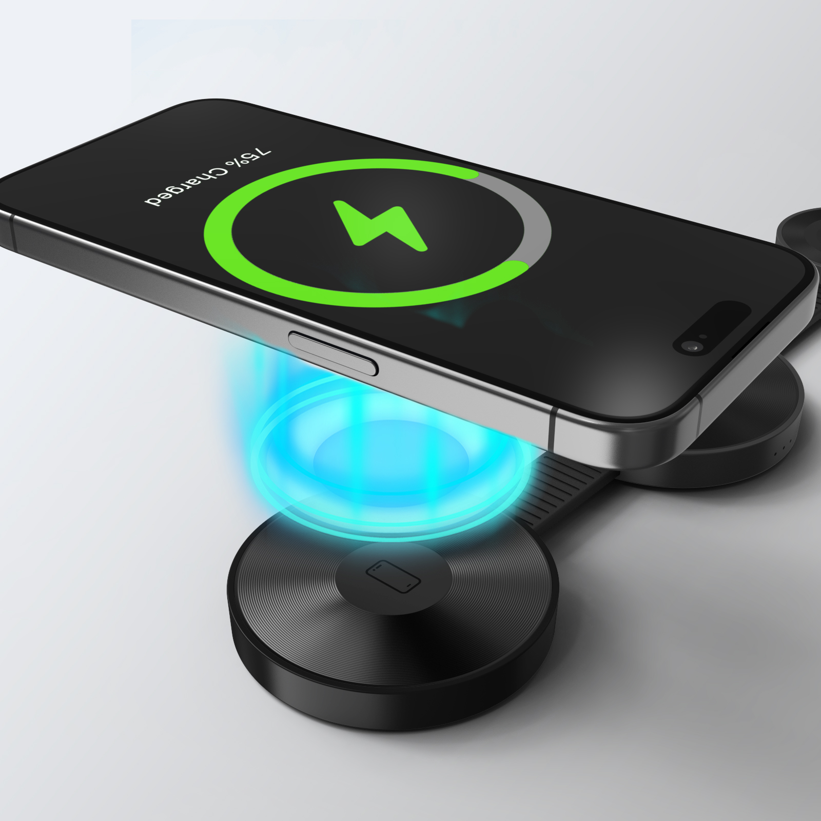 Hot Sale 3 in 1 Portable Phone Watch Earphones Phone Holder Foldable Wireless Charger Magnetic Wireless Charger