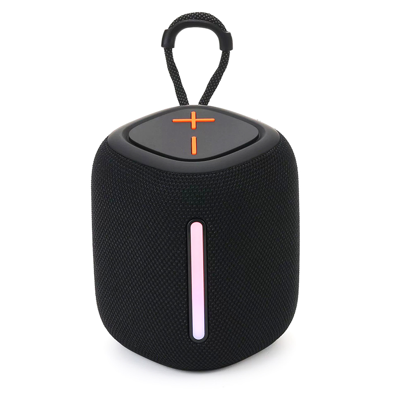 High Quality Fabric RGB Colorful Led Light Wireless Speaker Outdoor Portable Waterproof Super Bass Bluetooth Speaker