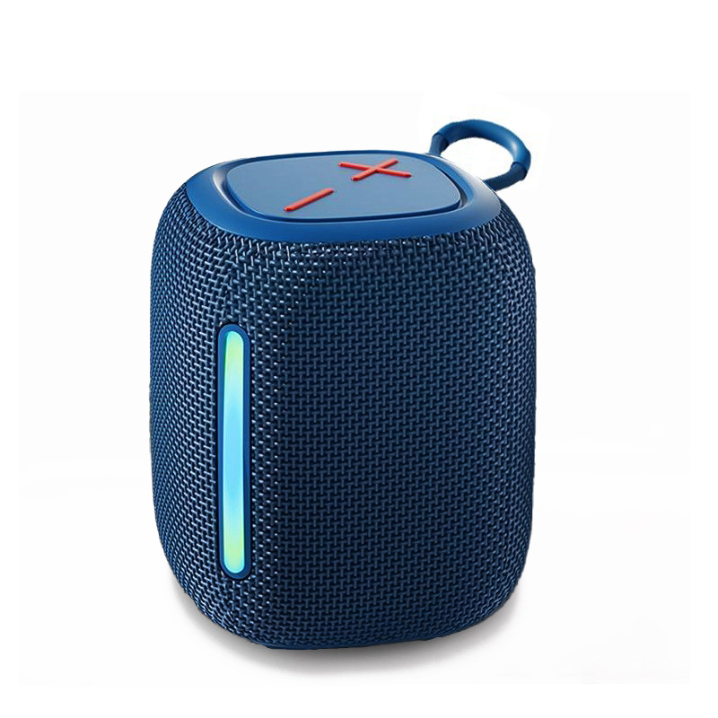 High Quality Fabric RGB Colorful Led Light Wireless Speaker Outdoor Portable Waterproof Super Bass Bluetooth Speaker