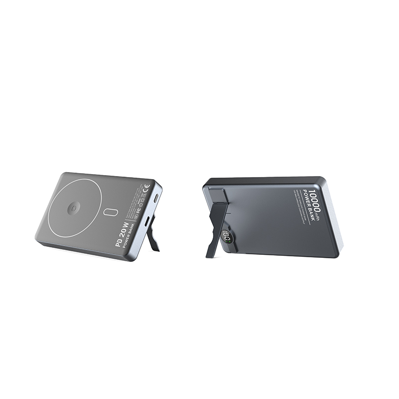 New Arrival 10000mAh Portable Power Bank Aluminum Alloy Magnetic Wireless Charger Power Bank with 20W Output Power