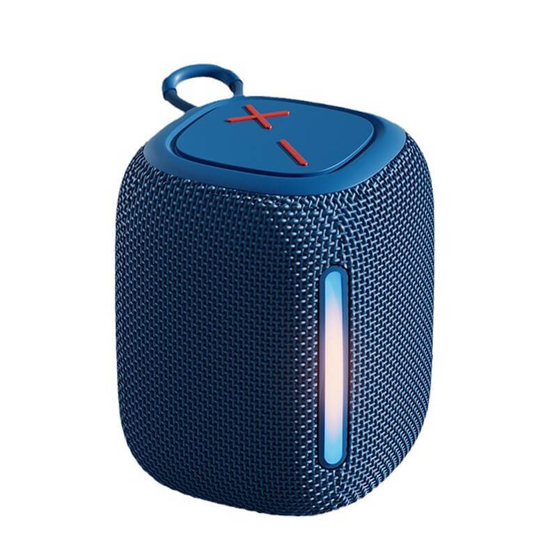 High Quality Fabric RGB Colorful Led Light Wireless Speaker Outdoor Portable Waterproof Super Bass Bluetooth Speaker