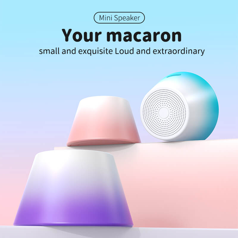 New Portable Fashion Bluetooth Speaker Mini Desktop Subwoofer Outdoor Mini Gradient Color Bluetooth Speaker