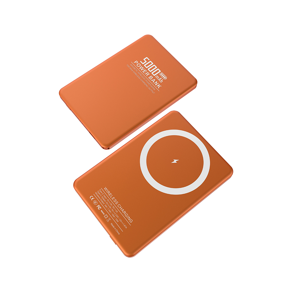 Ultra-thin 6.7mm 15W Magnetic Wireless Charging 5000mAh PD20W Fast Charging Portable Power Bank