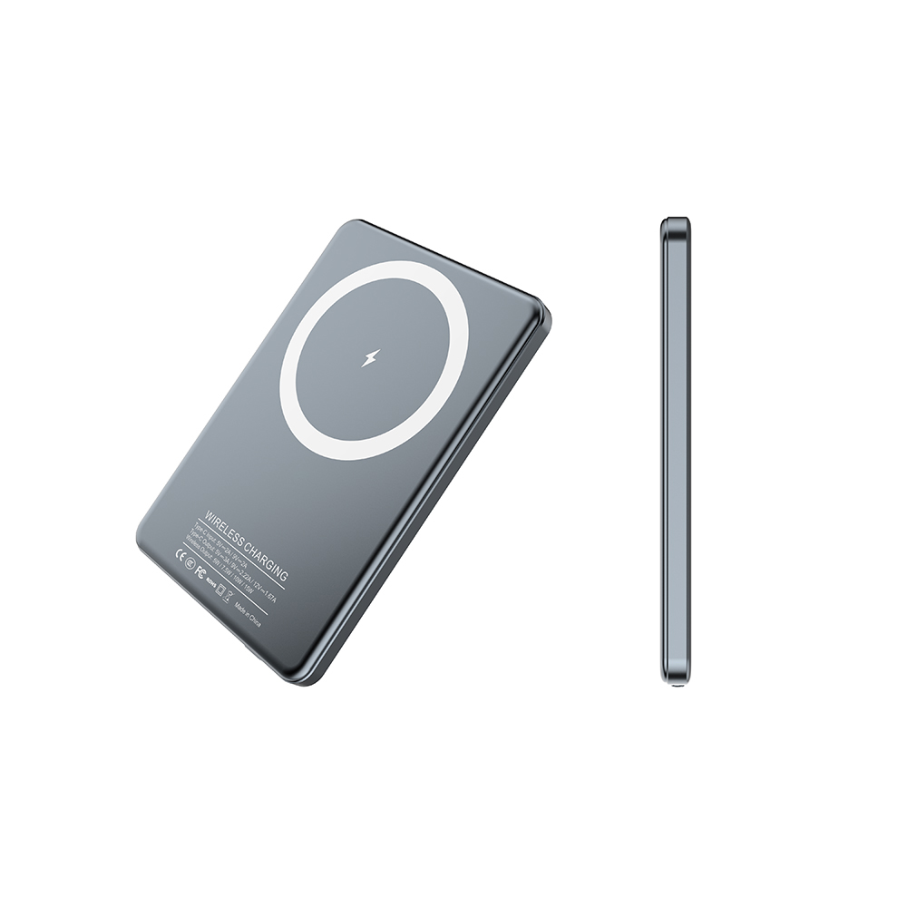 Ultra-thin 6.7mm 15W Magnetic Wireless Charging 5000mAh PD20W Fast Charging Portable Power Bank