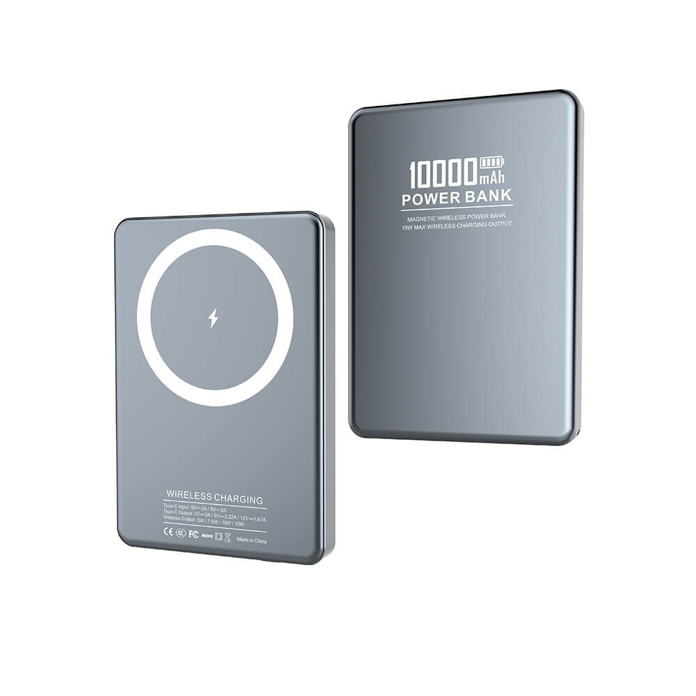 11.5mm Slim Magnetic Charger 15W Wireless Fast Charging High Voltage Portable Power Bank for Travel Outdoor Use