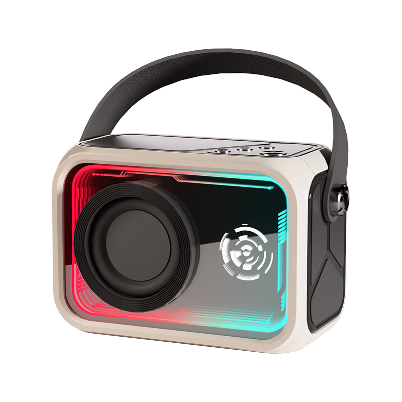 New Arrival Thousand Layer Mirror Bluetooth Speaker Mini Outdoor Portable RGB TF Wireless Speaker