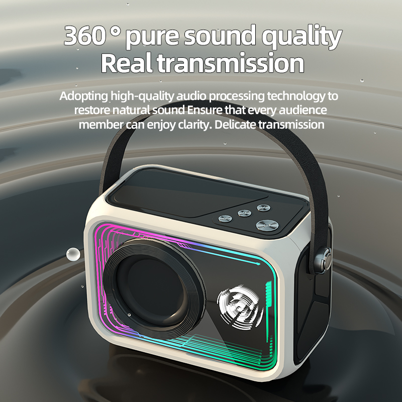 New Arrival Thousand Layer Mirror Bluetooth Speaker Mini Outdoor Portable RGB TF Wireless Speaker