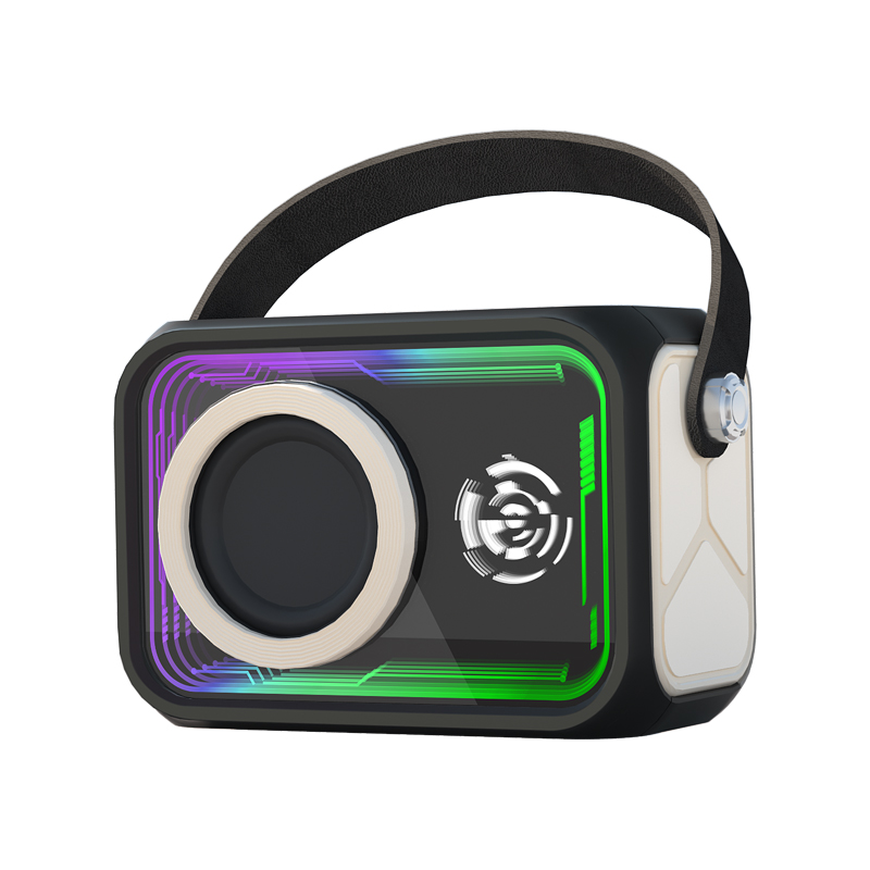 New Arrival Thousand Layer Mirror Bluetooth Speaker Mini Outdoor Portable RGB TF Wireless Speaker