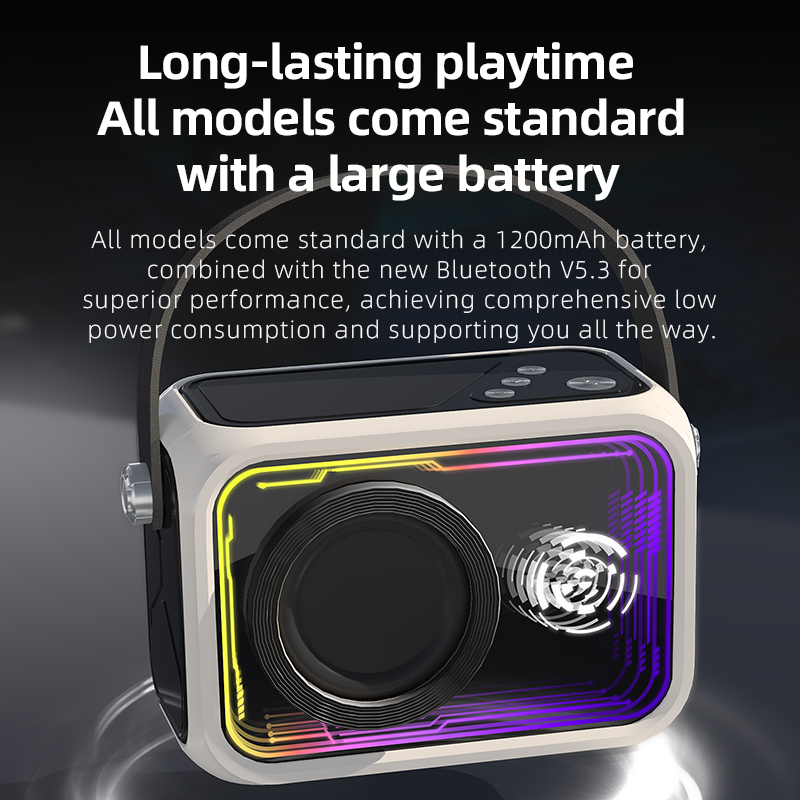 New Arrival Thousand Layer Mirror Bluetooth Speaker Mini Outdoor Portable RGB TF Wireless Speaker