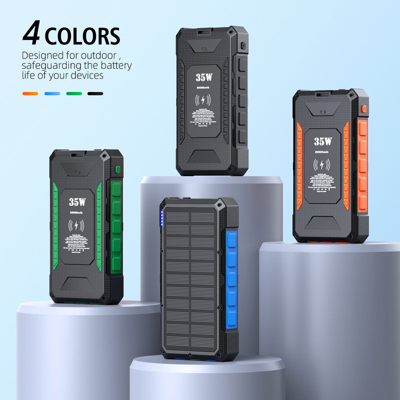 35W Laptop-Charging Solar Power Bank, 20000mAh, 15W Magnetic Wireless SL-602