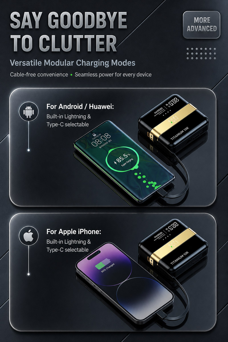 modular charging modes for Android and iPhone