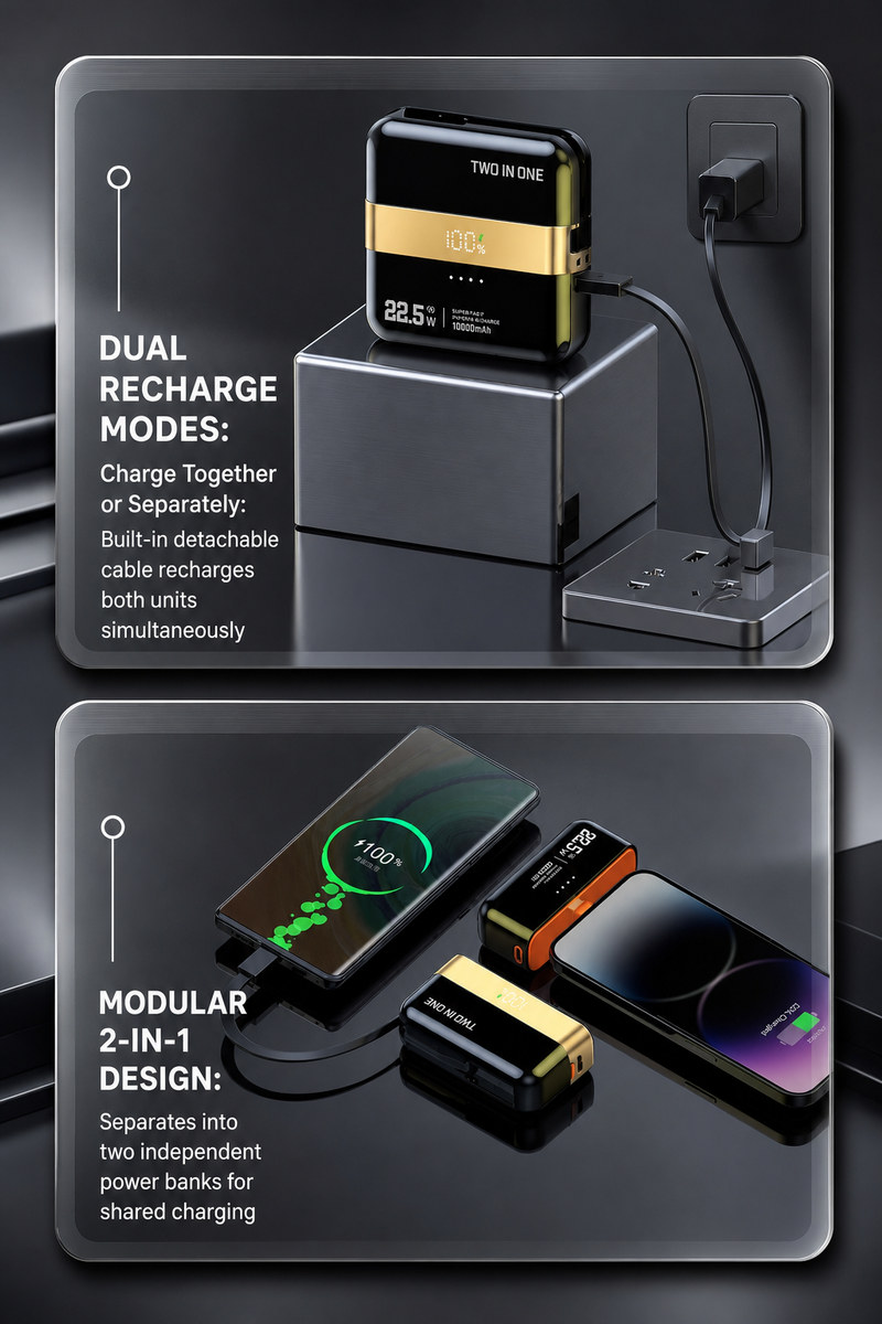 XC59 detachable power bank, feature overview