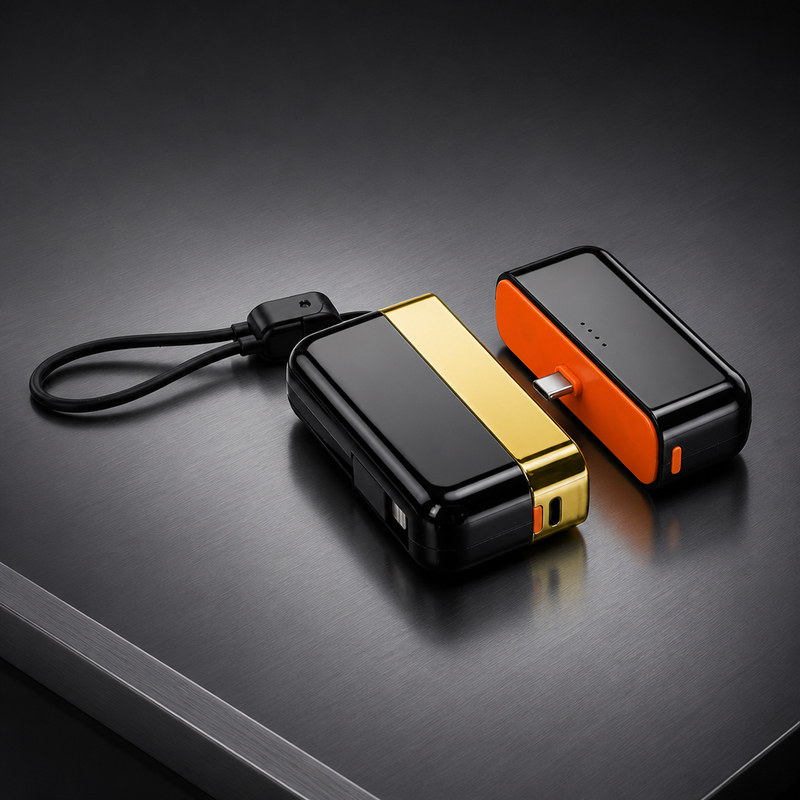 22.5W Fast Charging Power Bank, 10000mAh Detachable 2-in-1, Built-in Cable XC59